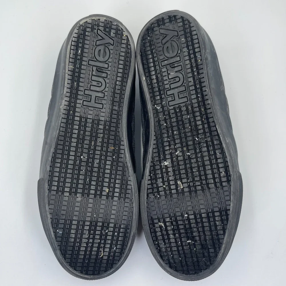 Hurley Arlo Puff Men's Size 10M Charcoal Slip On Fleece Lined Puffer Shoes